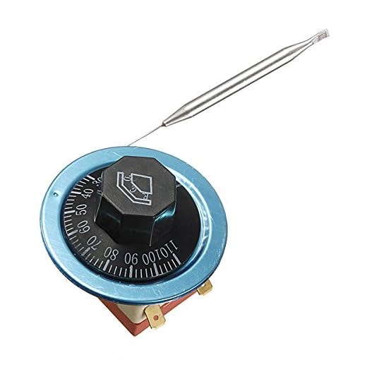 MASUNN 30-110 Grado Ajustable Regulador De Temperatura Capilar Termostato