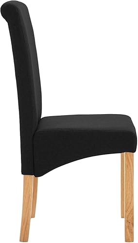 Miniatura 5 de Dining Chairs 2 Pcs Black Fabric,Living Room Dining Chairs,Counter Dining Chairs Suitable for Daily Dining Or Special Events Such As Meetings,