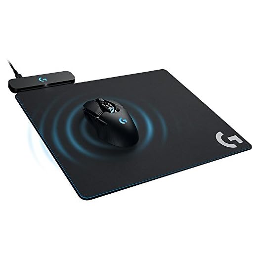 Logitech G Powerplay Wireless Charging System for G703, G903 Lightspeed Wireless Gaming Mice, Cloth or Hard Gaming Mouse Pad (Renewed)