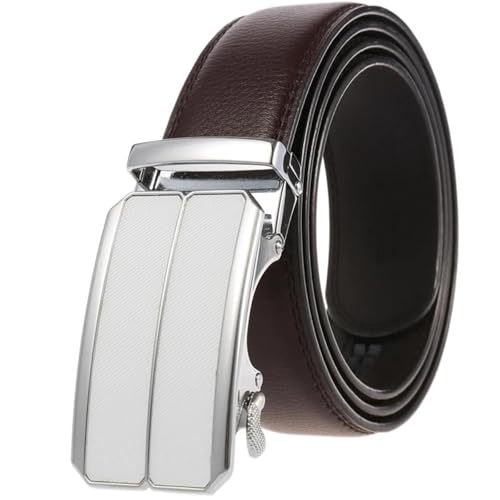 Ceintures à boucle automatique homme en cuir fini les trous déformés