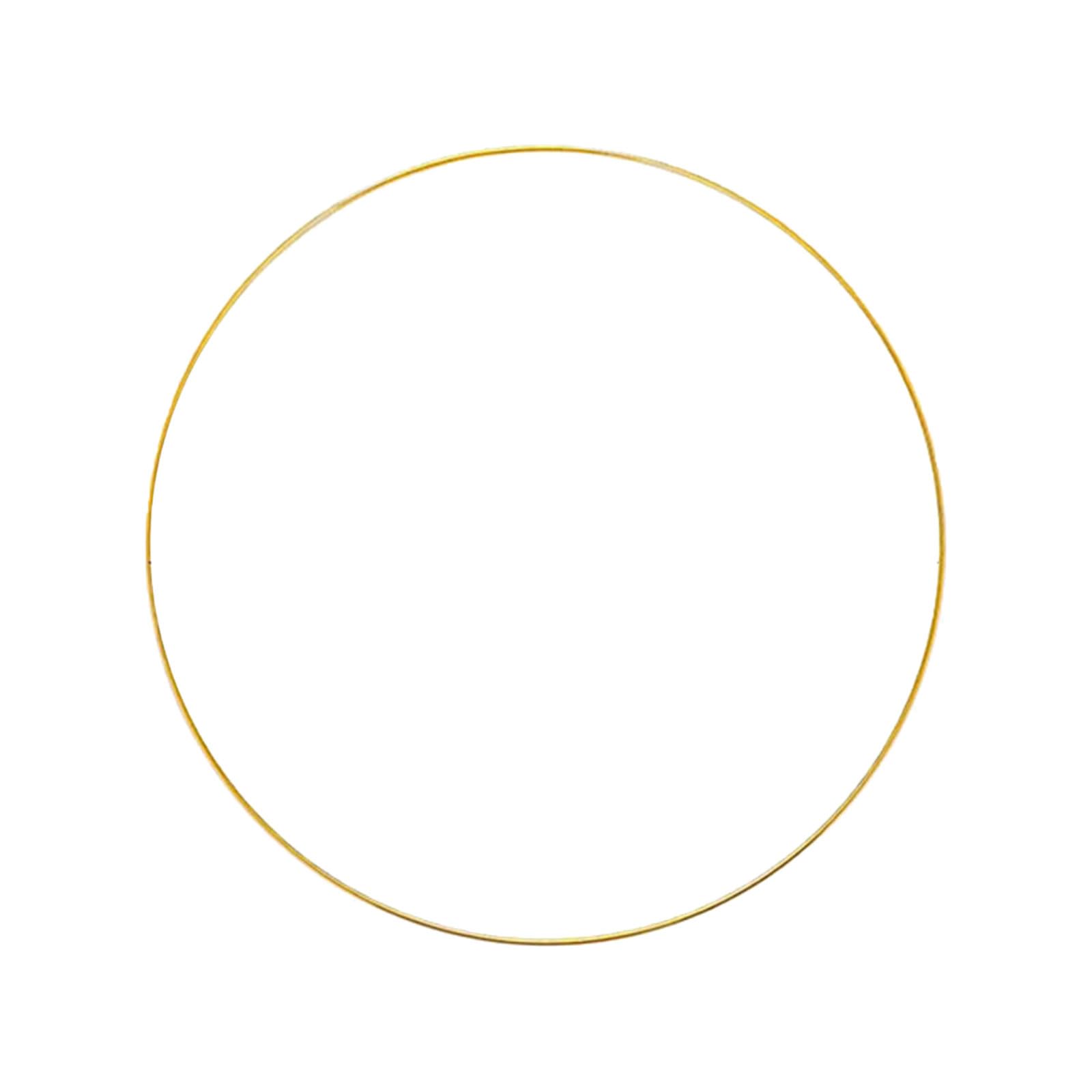 Tfaoys Gold 12" Flower Rings Hoop Wreath Hoop Iron Frame For Wedding Decoration Dream Catchers Project Floral Rings For Wedding Wreath