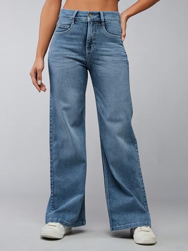 Image of Dolce Crudo Women's High Waist Straight Fit Jeans