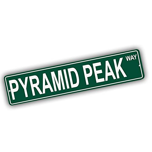 Brotherhood Aluminum Street Sign for Pyramid Peak - Oregon Man Cave Decor