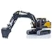 wheelfun Double E 1:14 RC Excavator Model for E010 EC160E Full Alloy Metal RC Engineering Digger Vehicle Motor ESC Servo Light