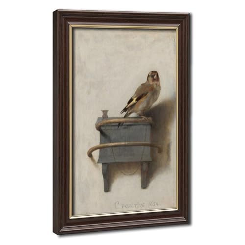 Toile The Goldfinch Carel Fabritius - Décoration murale salon bureau 61x91