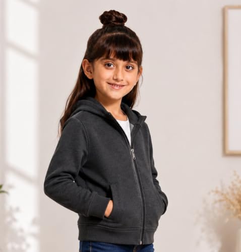 Image of ADBUCKS Girl's Cotton Hooded Sweatshirt