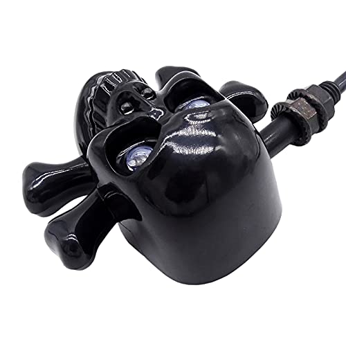 1 Par Universal Caveira De Motocicleta Led Indicadores De Luzes Indicadoras De Direção Cruzador Crom
