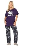 Yours Curve 'Koalaty Time' Pyjama Set - Women's - Plus Size Curve Purple