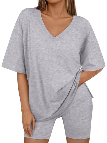 Trendy Queen Womens Two Piece Lounge Sets Summer Outfits 2025 Spring Fashion Vacation Tops Shorts Matching Tracksuits2