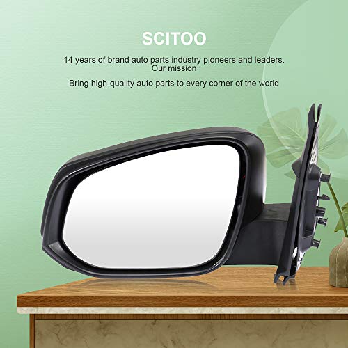 Scitoo Side View Mirror Driver Side Mirror Compatible With 2016-2018 For Toyota Tfor Acoma Manually Folding Heated Left Side Mirror Replace Mirror Parts Exterior Mirror Black To1320356 #TOP5