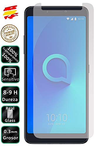 Movilrey Protector para Alcatel 3V 4G 6.0 Cristal Templado de Pantalla Vidrio 9H para movil