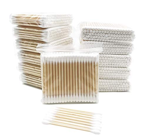 Cotton Swabs with Wooden Sticks Biodegradable Cotton Buds 1200pcs