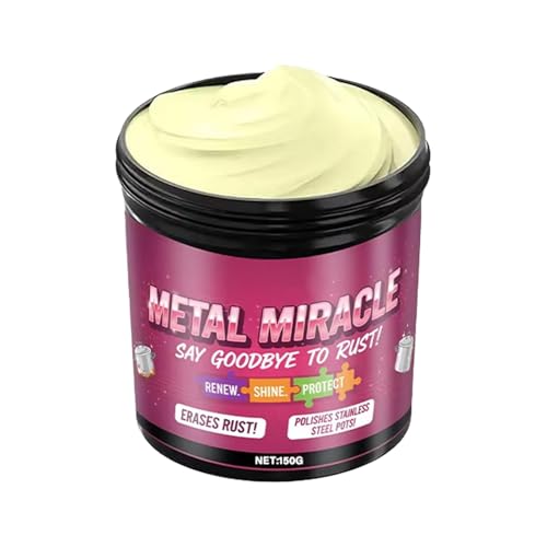 Buhygn Pâte De Polissage Métallique Multifonctionnelle, Élimination des Taches, 150 G, Baume Pölïsh Métallique, Pâte Anti-oxydation, Élimination...