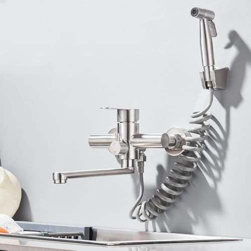 Owkhome OteHome Mattschwarzer Wandmontage Töpfefüller Wasserhahn