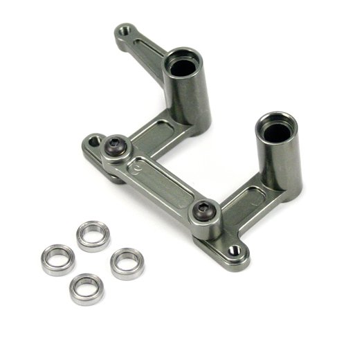 Atomik RC Alloy Steering Bellcrank Set, Grey fits The 1/10 Slash and Other Models - Replaces Part 3743