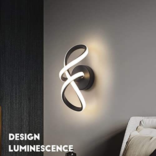 Adisun Led Wall Sconce Modern Spiral Wall Lamp Lighting 18W Contemporary Indoor Sconces Aluminum Wall Mounted Lights For Stairs Hallway Bedside Living Room Aisle (Warm White) #TOP5