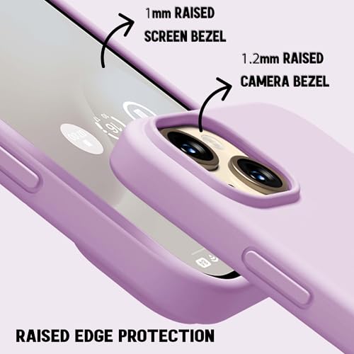 Image of Kratos Active Grip Silicone Case Cover Compatible with iPhone 15 Plus - Enhanced Protection, Wireless Magnetic Charging Case with Raised Edge Camera & Screen Protection, Shock-Resistant Design Violet