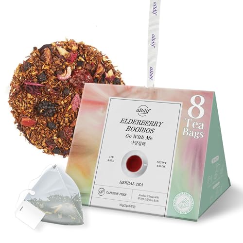 ALTDIF Elderberry Rooibos Go With Me Herbal Tea Bag Set