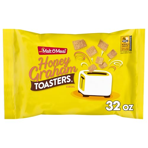 Image of Malt-O-Meal Honey Graham Toasters Breakfast Cereal, 32 oz Bag