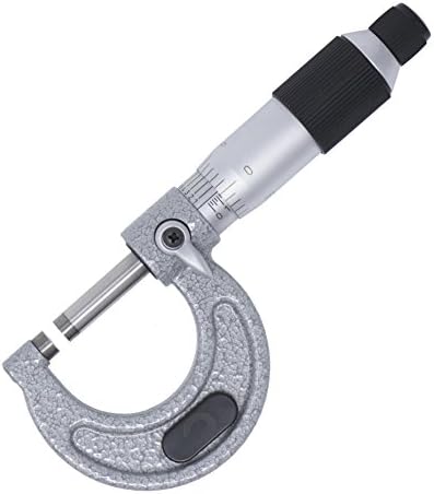 Clockwise Tools MMTR-01 Premium Outside Micrometer with Carbide Tip 0-1" Measuring Range 0.0001" Graduation Precision Machinist Tool