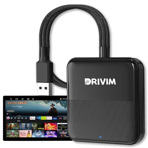 DRIVIM Car TV Mate Max HDMIマルチメディアアダプター 3-in-1TV Stick変換器 兼用テレビスティック、ワイヤレスディスプレイアダプター、DVDプレーヤーおよびゲーム機に対応 有線CarPlayとAndroid Autoを無線化 iPhone・Androidスマートフォン対応 技適取得済み カーテレビ メイトマックス