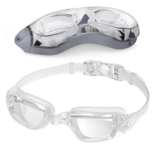 Image of Aegend Swim Goggles, Swimming Goggles No Leaking Full Protect Adult Youth