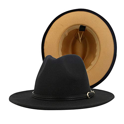 Chapeau en laine rouge style jazz de qualité supérieure pour l'hiver