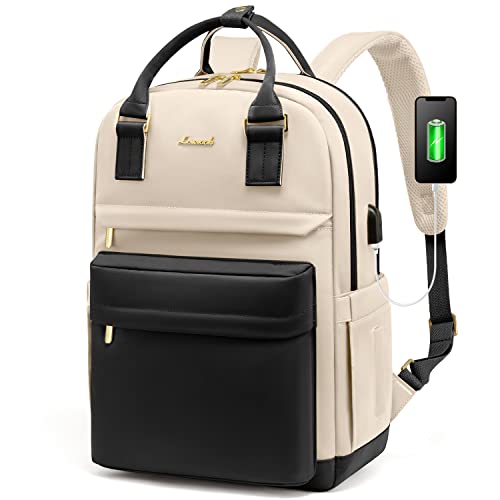Image of LOVEVOOK Laptop Backpack for Women Girls, 15.6 Inch Waterproof Computer Backpack Student School Cute Bookbag Computer Bag