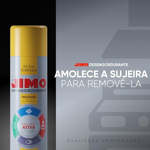 JIMO Desengordurante Limpeza Profunda Multiuso Grelhas Espetos Coifa Fogão Etc Aerossol 400ml