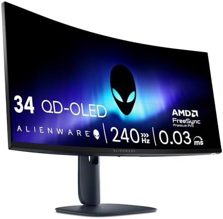 Alienware 34 Gaming Monitor - AW3425DW, WQHD (3440x1440), 21:9 18...