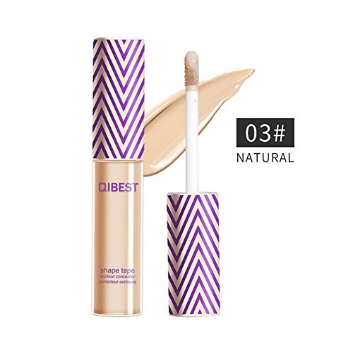 Liquid concealer, Face Cover Contour Conceal Concealer Blemish Full Coverage Lasting Perfection Ultimate Wear Makeup Liquid Foundation For All Skin Types (03#NATURAL)