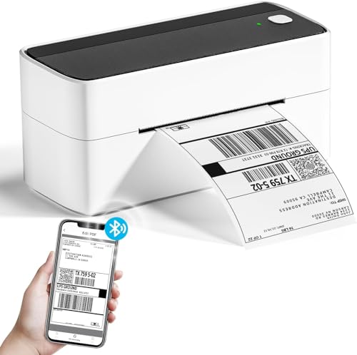 Image of Phomemo Thermal Shipping Label Printer 241BT Black White