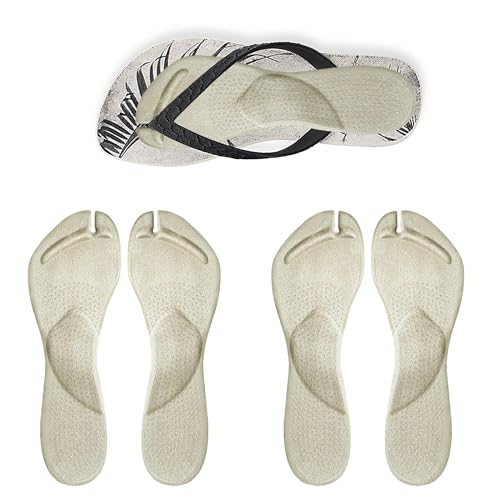 Image of 2 Pairs Arch Support Cushion Insoles Gel Adhesive Arch Support Anti-Slip Flip Flop Thong Inserts Self Adhesive Gel Arch Cushion Insoles Plantar Fasciitis Pain Relief for Man Woman
