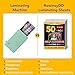 50 Pack Self Adhesive Laminating Sheets, 9 X 12 Inch, Clear Sticker Laminate Sheets Waterproof for Documents, Photos, No Machine Needed Heatless Durable