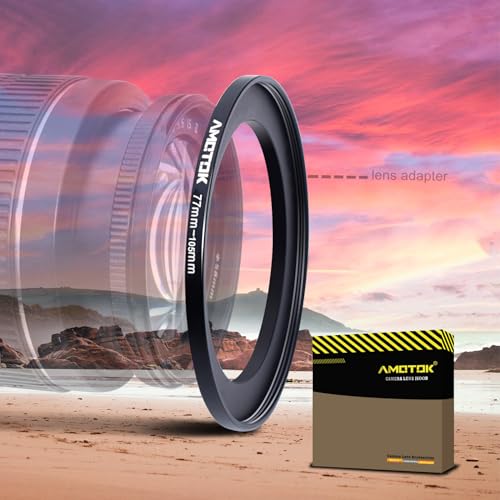 77mm Lens to 105mm Camera Lens Adapter,77mm-105mm Filter Step up Ring Adapter Ring,Compatible All 105mm Filter Accessory.Made from CNC Machined