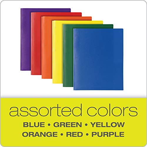 Oxford-2-Pocket-Folders-with-Fasteners-Sturdy-Plastic-Folders-Letter-Size-Asstd-Colors-Blue-Green-Yellow-Orange-Red-Purple-12-Pack-13188