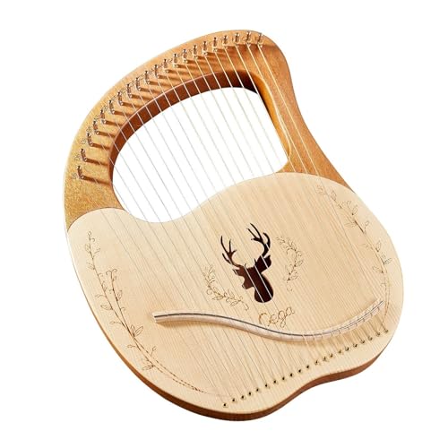 Lyre à 21 cordes en épicéa massif et acajou pour musicien