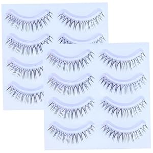 2 Pack kurze natürliche Künstliche Wimpern