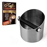 STABIL UND STANDFEST: Dank des EVA behafteten Bodens ist das Geräusch bei der Nutzung vom Kaffee Abklopfbehälter leiser und der Untergrund ist geschützt vor Kratzern.