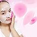 MAGICLULU Silicone Facial Cleansing Brush with Suction Cup Gentle Exfoliating Face Scrubber and Handheld Massager for All Skin Types and Body Cleaning Non-Slip Handle 3.14X2.75X1.57 Inches