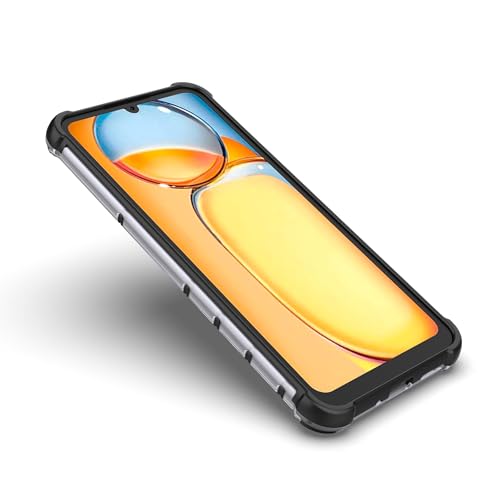 Image of Glasgow Back Case Cover Compatible with [ Poco C65 / Mi Redmi 13C 4G ] (Stylish Design) - Black