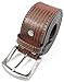 American Distressed Flag Leather Belt Strap and Metal Buckle 1.5