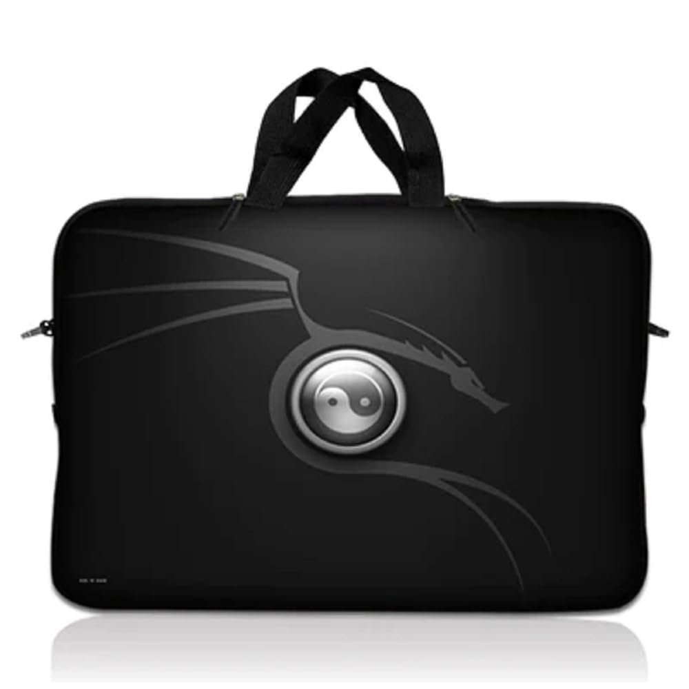 LSS 12.3 inch Laptop Sleeve Bag Carrying Case Pouch with Handle for 11" 11.6" 12" Acer, Asus, Dell, Hp, Sony, Toshiba, Pink Plumeria Flower — view 67