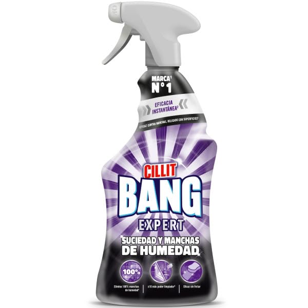 Miniatura 2 de Cillit Bang Manchas de Humedad y Suciedad, potente limpiador juntas negras, baño, cocina, Pack de 3 x 750 ml, total 2.25 L, El embalaje puede variar