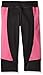 adidas Big Girls' Capri Legging Pant, Black/Shock Pink, Large/14