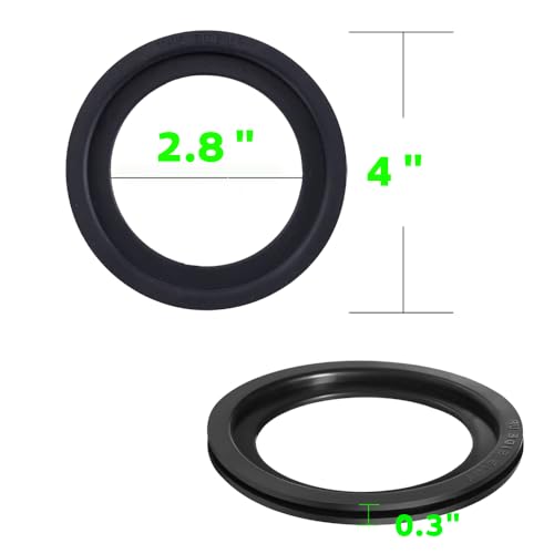 Image of 2-Pack RV Toilet Seal, Flush Ball Seal Gasket Replacement for Dometic 300 /310 /320 - RV Toilet Seal Parts to Solve The Leakage Problem -High-Grade Rubber Upgraded 385311658