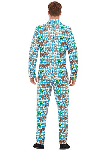Smiffys 51040M Oktoberfest Kostuum, Mannen, Blauw, M - Maat 38"-40" - Afbeelding 4