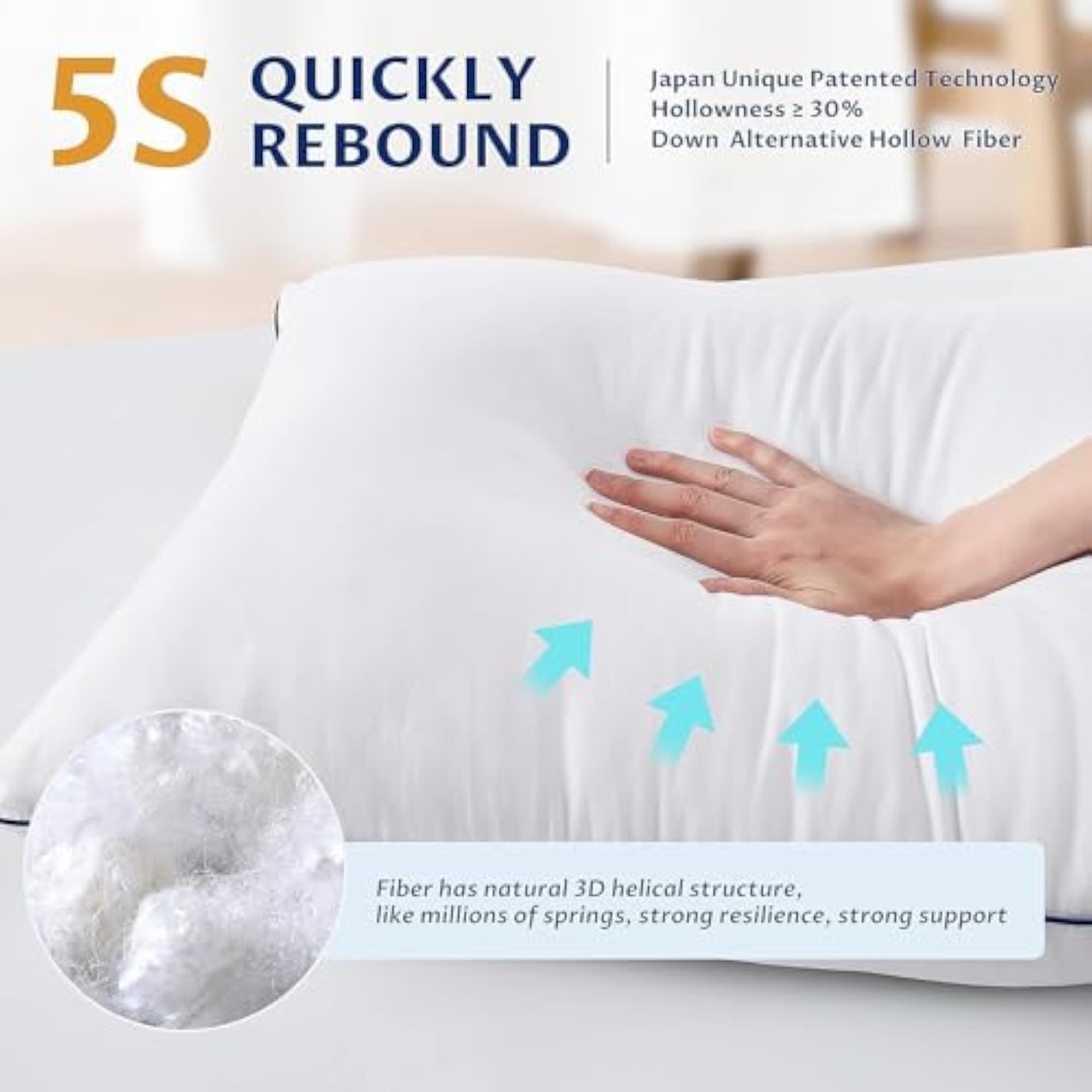 Premium Soft Relaxable Pillow Inserts for Comfort