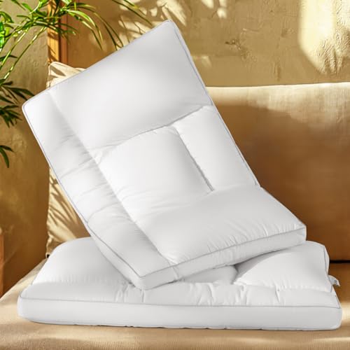 AiAngu Goose Down Pillow Standard Size Set of 2, Cervical ...