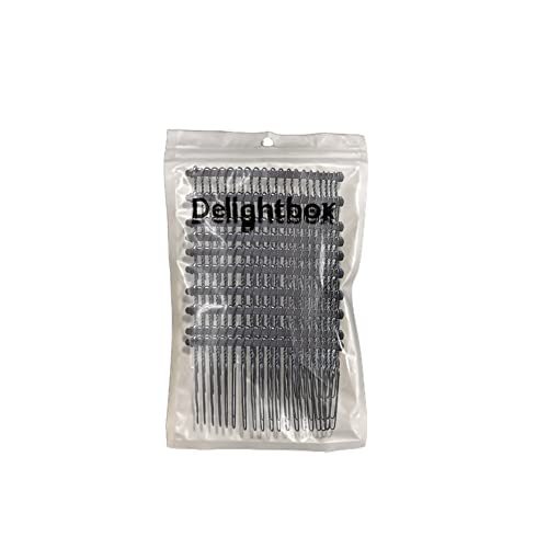 Delightbox Black Iron Vintage Fashion Hair Comb Pin For Women Lady, 10 Pcs #TOP6